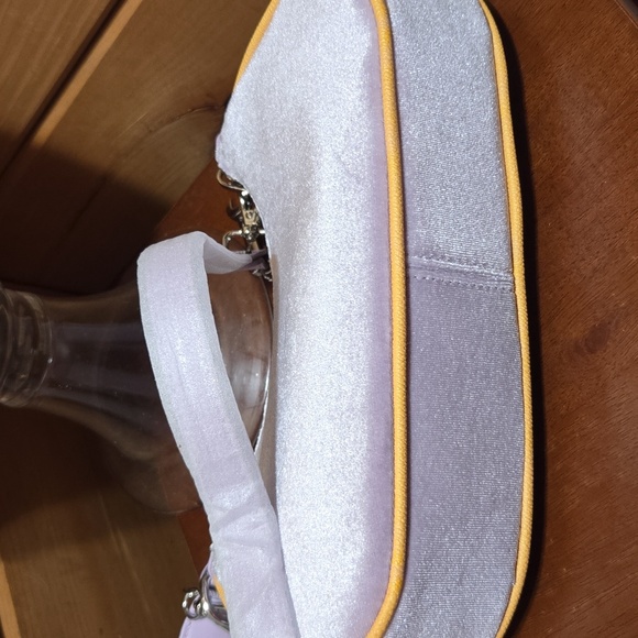 Von Dutch Velvet Purple Rhinestone Shoulder Bag NWT - Picture 5 of 6